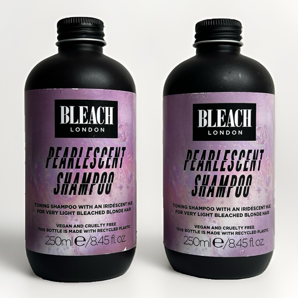 Bleach London Pearlescent Shampoo 8.45 oz. Toning Shampoo for Blonde Hair